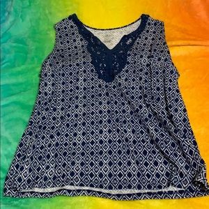 Navy women’s dress tank top